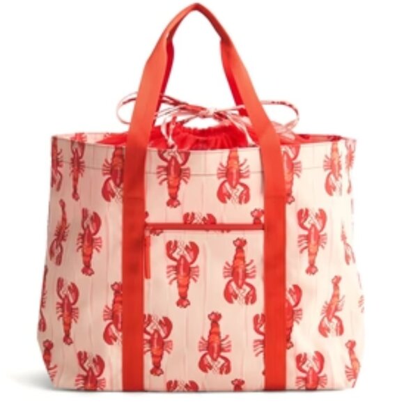Vera Bradley Lobster Clause Tote 17.75" w x 15.0" h x 8.5" d New with Tags - Picture 1 of 6
